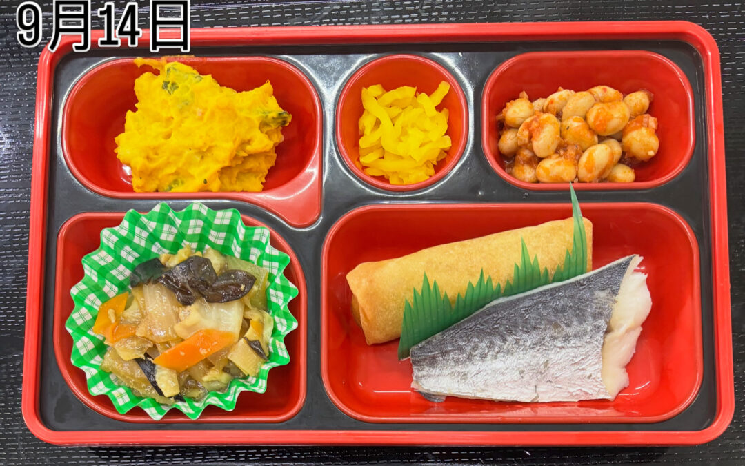 9月14日  今日の日替り弁当は