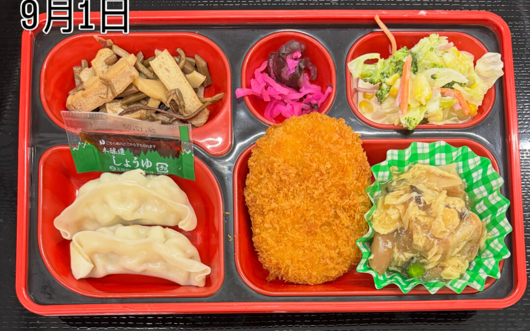 9月1日　今日の日替り弁当は